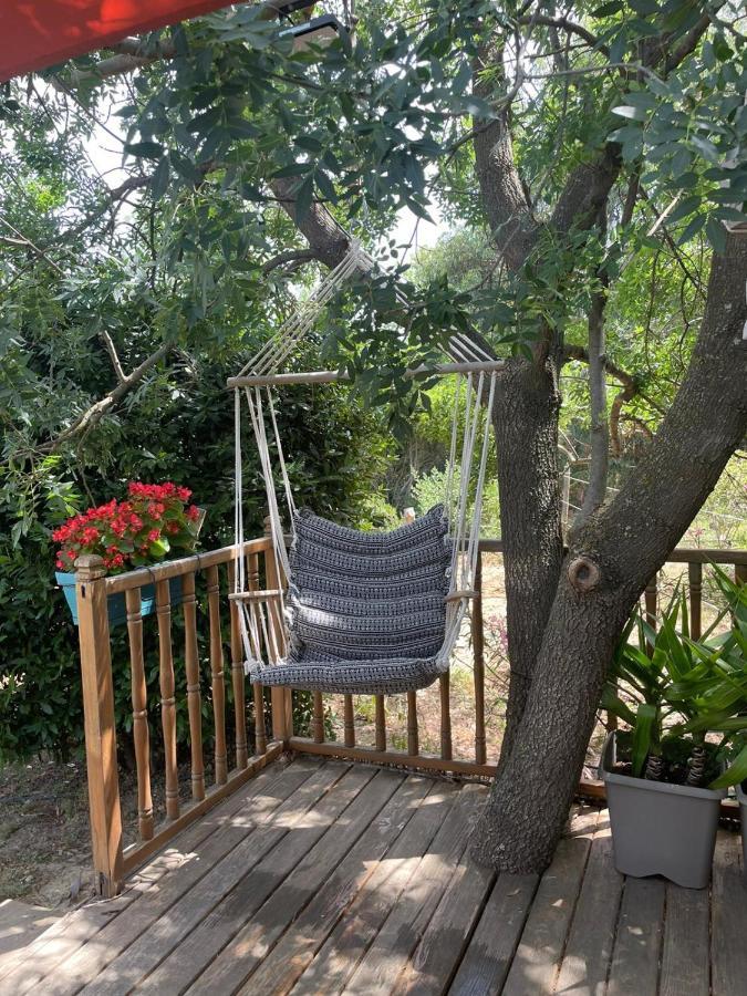 Roulotte En Bois Sud France Guest House Le Soler Luaran gambar